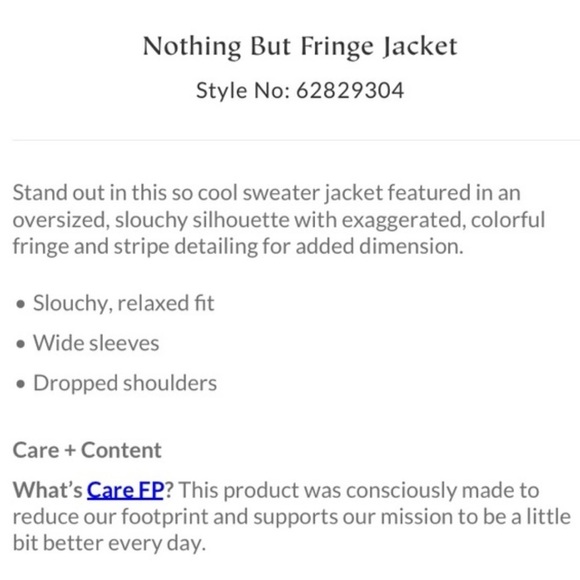 Free People “Nothing But Fringe Jacket” x E With Love Handmade - Picture 7 of 8